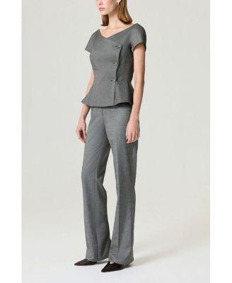 Women's Side Slit Tailored Pants