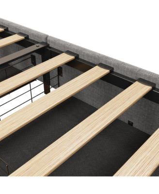 Queen Bed Frame with Storage Drawers