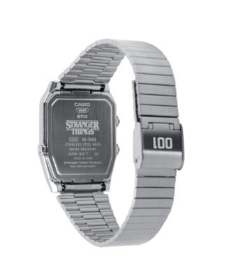 Men's Japanese Quartz Stranger Things Limited Edition Silver-Tone Stainless Steel Watch, 32.1mm