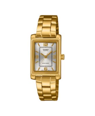 Women's Japanese Quartz Gold-Tone Stainless Steel Watch, 21mm