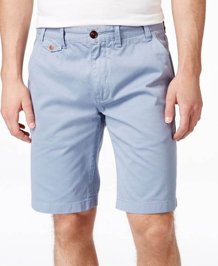 Barbour Men's Neuston Twill Flat-Front Shorts - Macy's