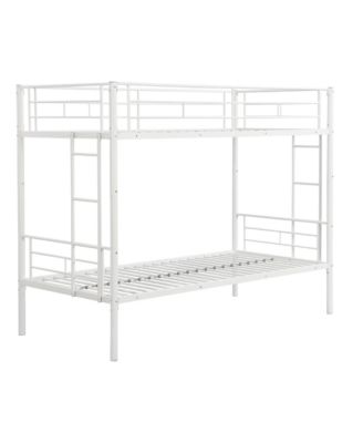 Metal Bunk Bed Twin Over Twin, No Box Spring Needed, Easy Assemble