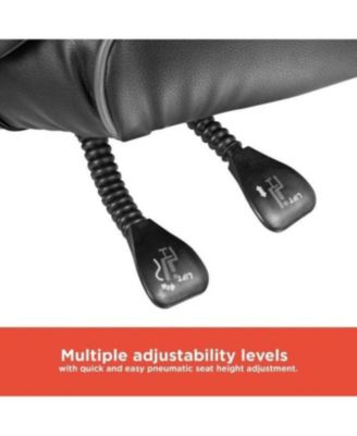 Gaming Chair, Ergonomic Racing-Style Chair with Adjustable Height, Footrest, Lumbar Support, And Comfortable Padding