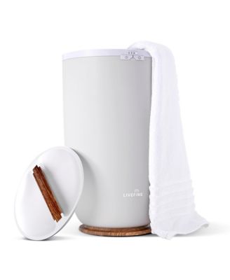 Large Towel Warmer, Bucket Style W/Timer & Auto Shut-Off, Fits Two 40”x70” Towels - Gray.