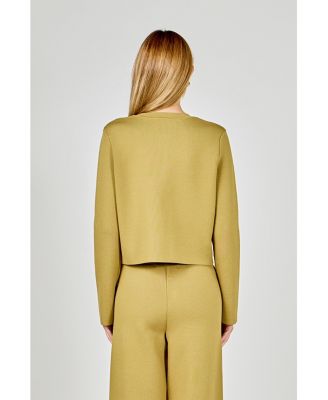 Women's Knit Long Sleeve Cardigan with Pockets