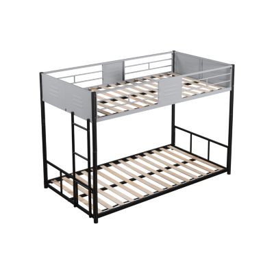 Twin Over Twin Bunk Bed with Trundle