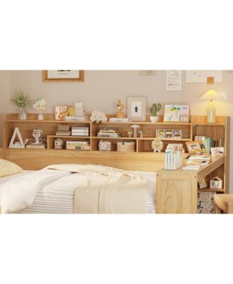 Pc Wooden Storage Desk Daybed