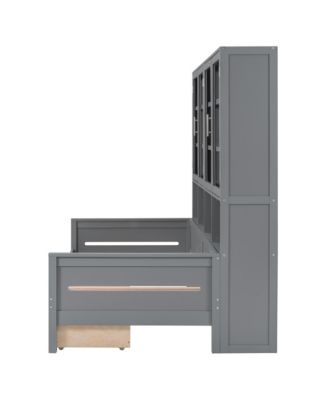 Streamdale Twin Daybed w/ Storage, LED & Shelves