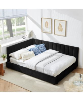 Tufted Upholstered Full Bed Frame