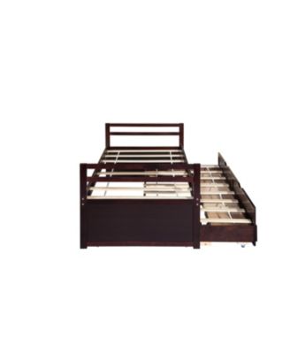 Streamdale Twin Bed with Headboard, Trundle, and Storage Drawers