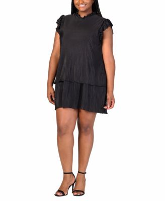 Plus Size Empire Waist Mini Dress