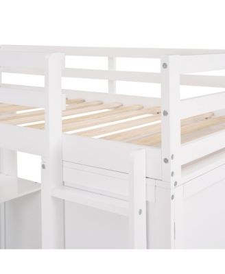 Twin size Loft Bed with Drawers
