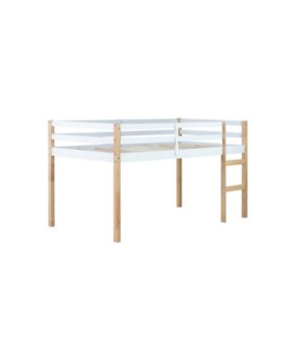 Rubberwood Twin Loft Bed