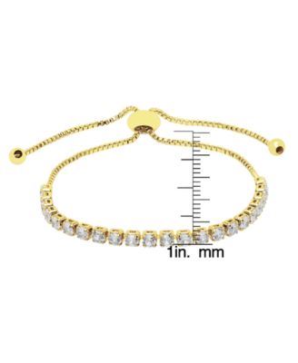 Cubic Zirconia (3.96 ct. t.w.) Adjustable Bolo Bracelet