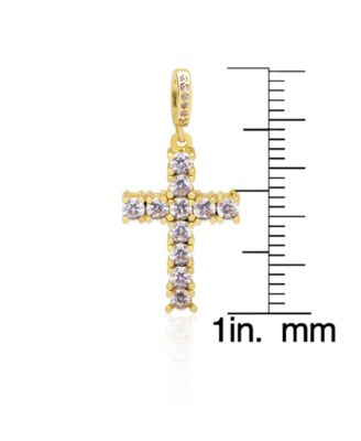 Cubic Zirconia (4.15 ct. t.w.) Cross Pendant Necklace