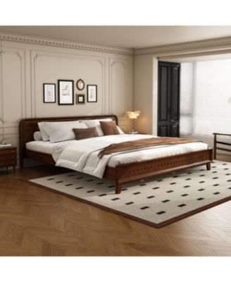 Pine Solid Wood King Bed