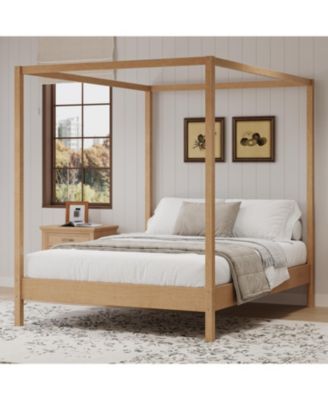 Streamdale Queen Canopy Bed Frame - Solid Wood