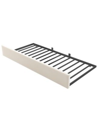 Upholstered Daybed with Pull-Out Bed, Twin(No Mattress)