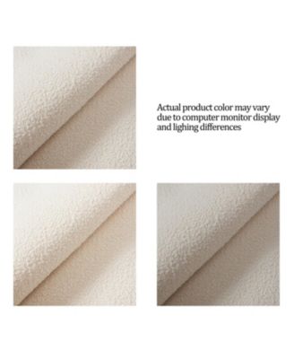 Carmen Ivory Boucle King Upholstered Wingback Platform Bed