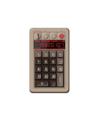 Retro 18 Wireless Mechanical Number Keypad and Calculator for Windows and Android - Fami Edition
