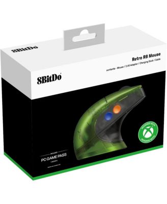 Retro R8 Mouse Wireless Mouse with Charging Dock, Programmable Buttons and Kailh Sword GM X Micro Switches - Xbox Edition - Officially Licensed
