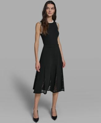 Women's Lace Inset Maxi Skirt