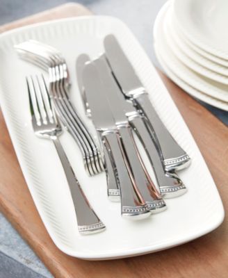 Portola 65 Pc Flatware Set, Service for 12 