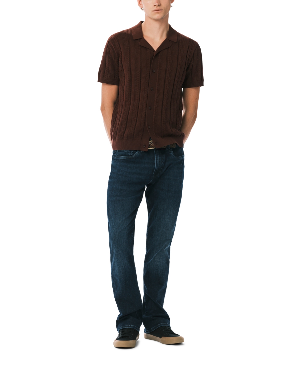 Buffalo David Bitton Men's Wasko Button-Up Sweater Shirt