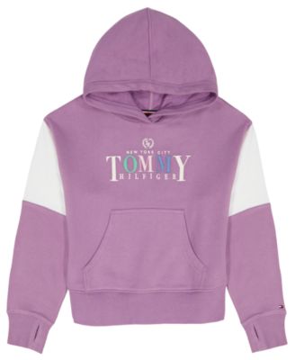 Girls' 7-16 Color Block Popover Hoodie