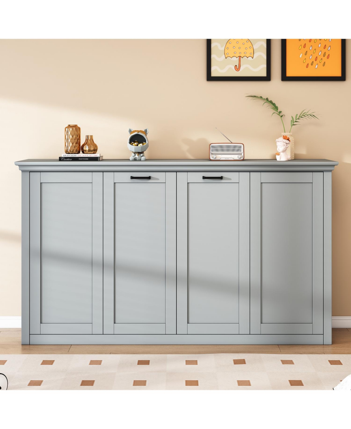 Streamdale Furniture Streamdale Twin Size Murphy Bed, can be Folded into a Cabinet