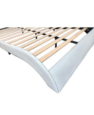 + Platform Bed + Faux Leather + LED Lighting, Bluetooth, Massage + Bed