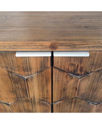 Farmhouse Accent Cabinet with 4 Doors