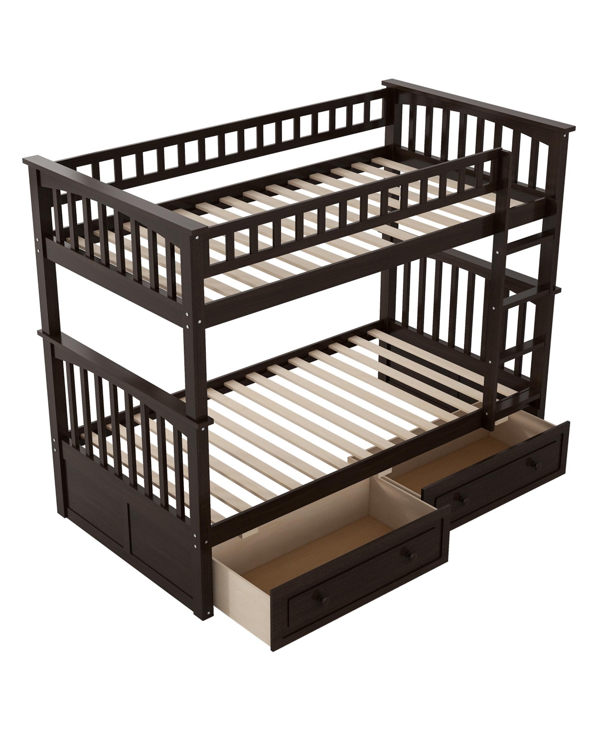 Streamdale Twin Over Bunk Bed With Drawers, Convertible Beds