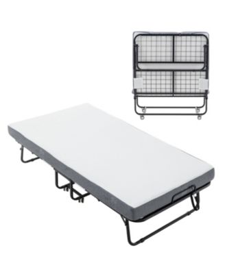Foldable Guest Bed with Memory Foam Mattress and Storage Cover (Scot Size