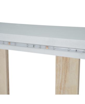  Wood Twin Size Race Car-Shaped Platform Bed with LED and Upholstered Backrest