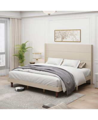 Streamdale Elegant High Headboard Bed 54" Tall, King Size