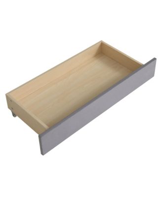 Twin size Upholstered Platform Bed with Storage and Drawers