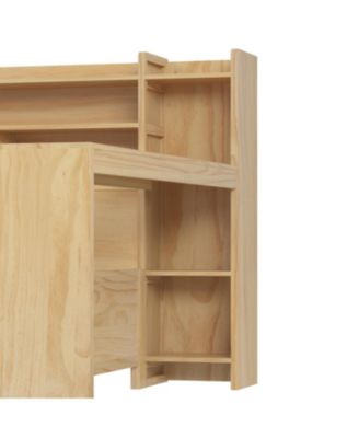 Wooden Twin Daybed with Storage, Trundle, and Desk