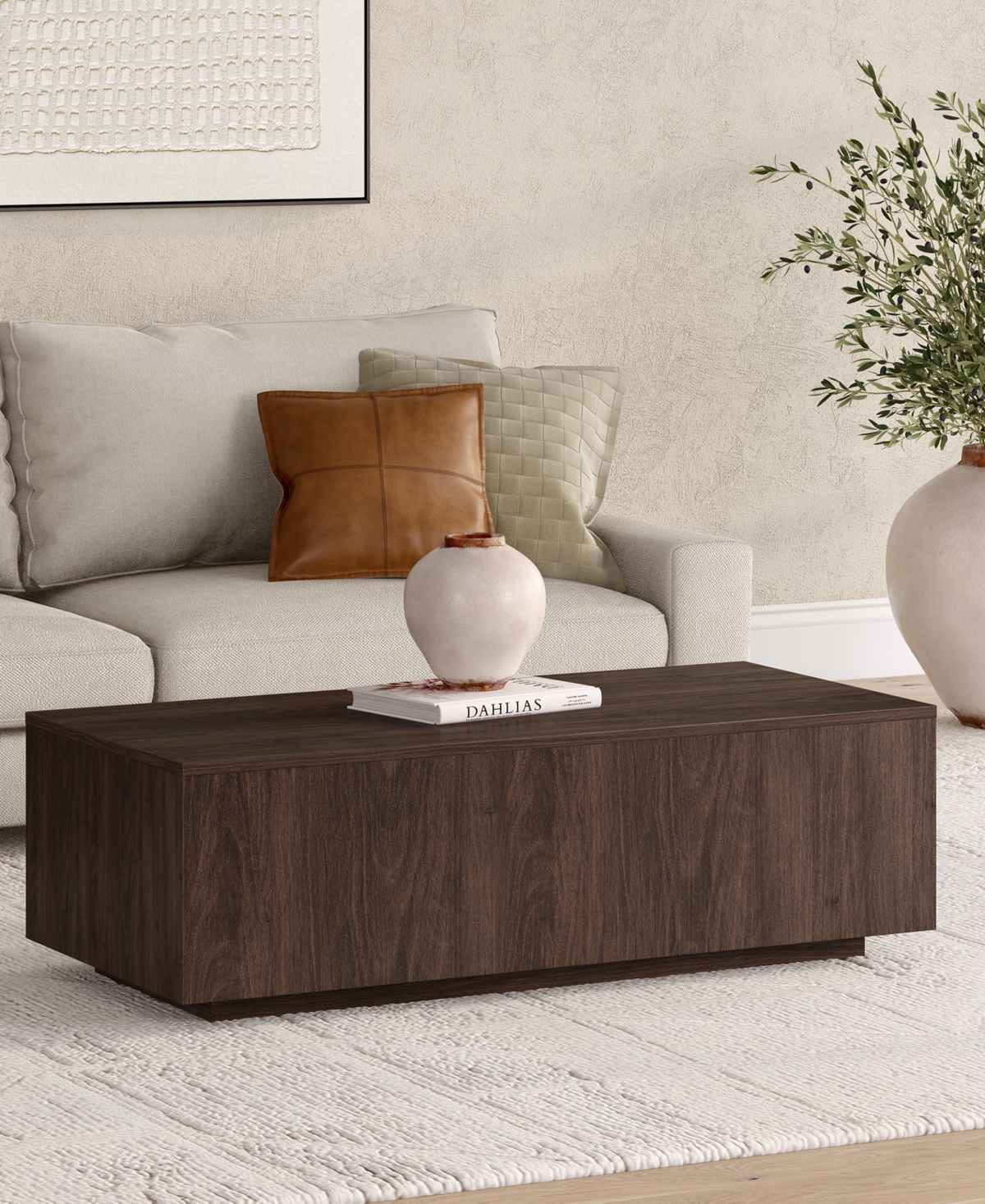 Hudson & Canal Paxton 48" Wide Rectangular Coffee Table