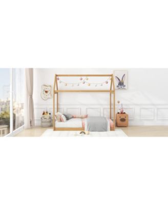 + Twin Size + Wood + House Design + Bed