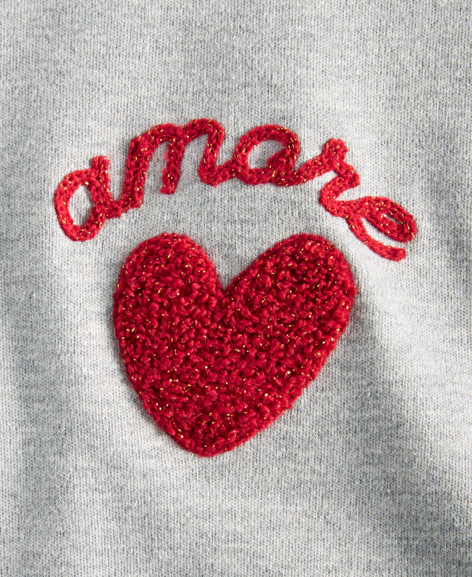 Women's Cuffed Amore Embroidered T-Shirt