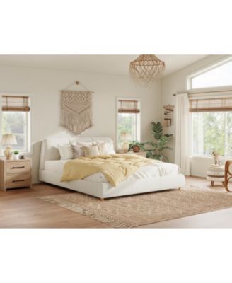 White Upholstered Bed Frame