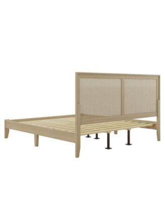 Solid Wood Platform King Bed With