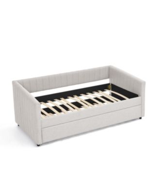 Twin Daybed with Trundle Linen Daybed
