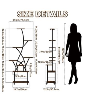 Lighted 8-Tier Plant Stand Indoor