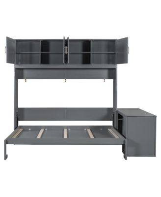 Queen Murphy Bed with Desk & Storage