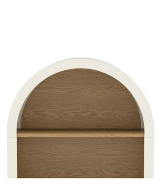 Arched & Woodgrain 3-Shelf Bookcase