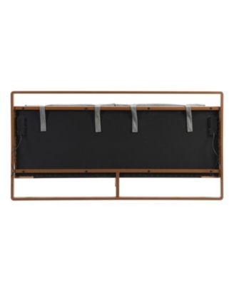 Leather Bed with 2 Night Lights