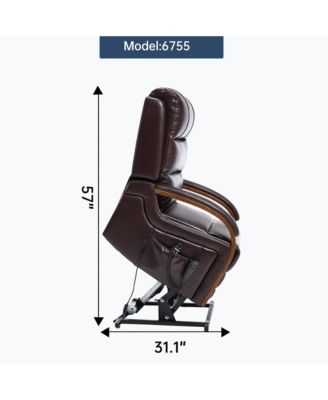  Power Leatheraire Lift Recliner Heat Massage