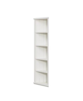 2x 75" Triangle Bookshelves - White (Set of 2)